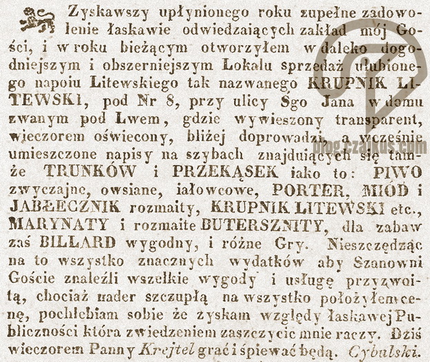 1841 - Krupnik LitewskiW