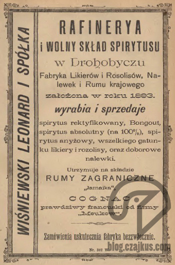 1894 - Wiśniewski Leonard i S-ka, Drohobycz