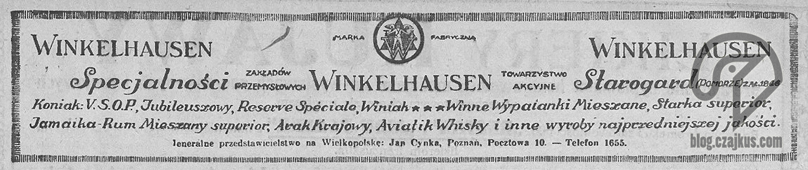 Winkelhausen, Starogard - 1924 W